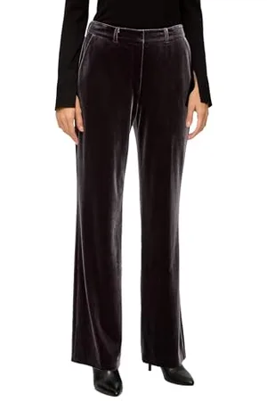 QS by s.Oliver Samt Hose, Wide Leg
