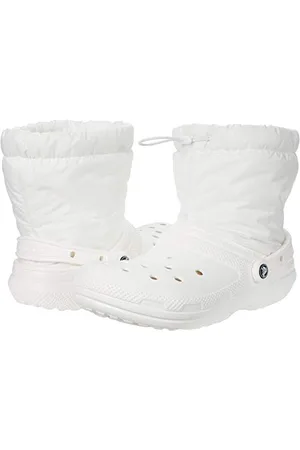 Crocs Unisex Erwachsene Classic Lined Neo Puff Boot Stiefel, White/White, 42/43 EU