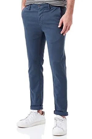 Replay Herren Chino Zeumar Slim-Fit Hyperflex X-Lite mit Stretch, (Blau), 27W / 32L