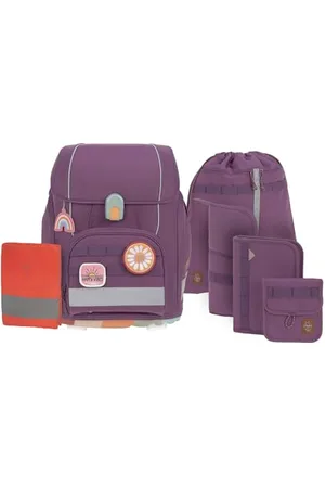 LÄSSIG 7-teiliges Schulranzen Set Kinder/School Set Boxy Unique