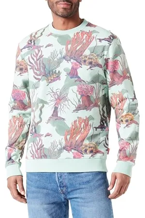 Scotch&Soda Herren All Over Print Sweatshirt, , XXL