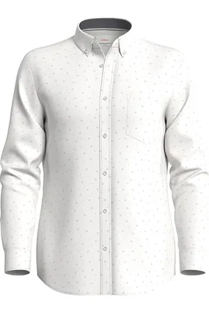 QS by s.Oliver Hemd mit Minimal AOP, Slim Fit