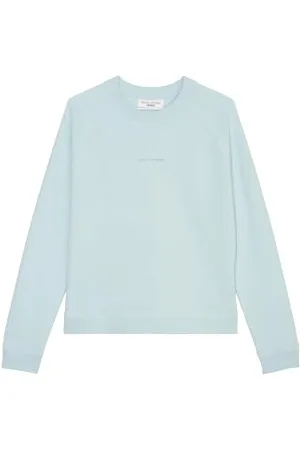 Marc O’ Polo Marc OߴPolo Denim Damen Langarmshirt aus Bio-Baumwolle Relaxed Fit, Blau , XXS
