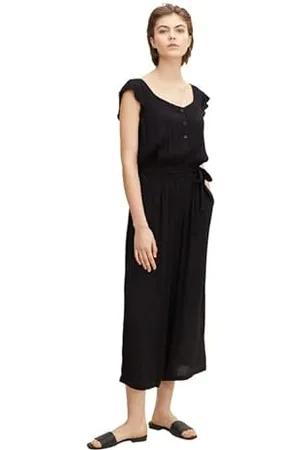 TOM TAILOR Damen Overall mit Rüschen 1031412, , L