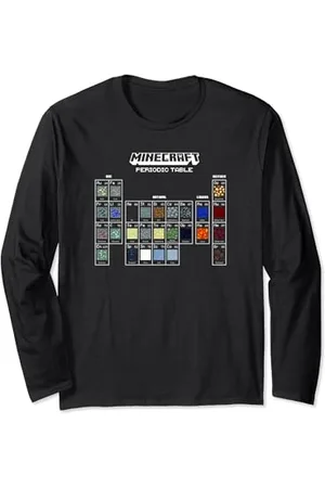Minecraft Periodic Table Of Blocks Langarmshirt