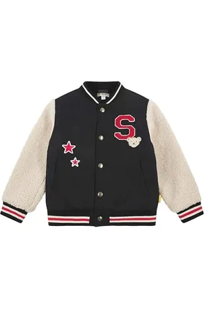 Steiff Jacke EU Größe 104 navy, Mädchen Outdoor Jacke, Übergangsjacke für Mädchen, Kinderjacke für den Herbst, warm und bequem, waschmaschinenfest