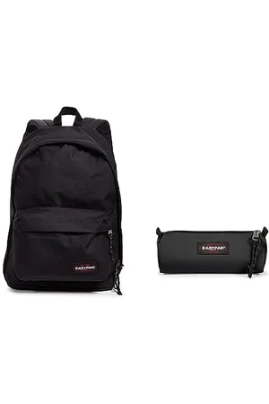 Eastpak OUT OF OFFICE Rucksack, 44 cm, 27 L, (Black) & BENCHMARK SINGLE Federmäppchen, 21 cm, (Black)