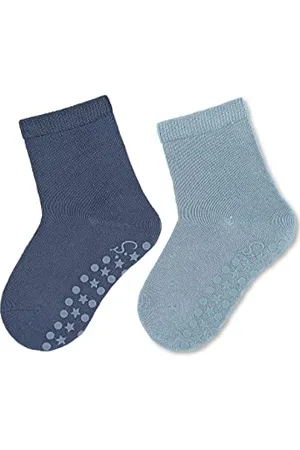 Sterntaler Baby - Jungen Fliesen Socken Baby Abs-söckchen Doppelpack Uni, , 18
