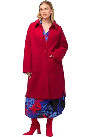 Ulla Popken Damen Sweatmantel Sweatjacke, , 46-48