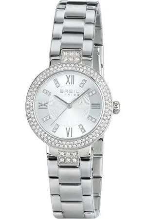 Breil Uhr Damen Dance Floor Ziffernblatt Silber Bewegung NUR Zeit Quartz e Bracelet Stahl Silber EW0254