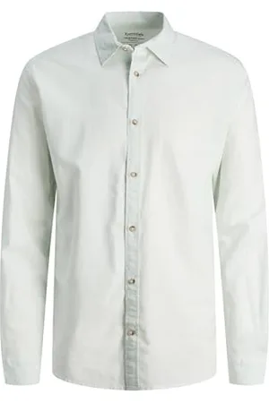 JACK & JONES Herren Hemd Comfort Fit Jjesummer Linen Shirt Ls Sn 12248384, ,XL