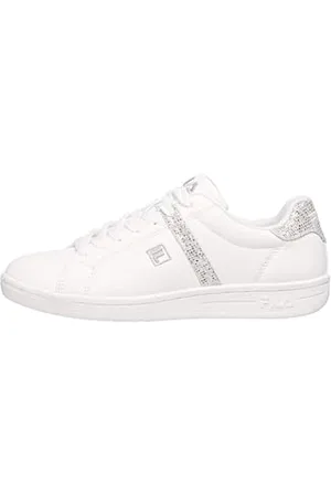 Fila Damen Crosscourt 2 F wmn Sneaker, White-Silver, 36 EU