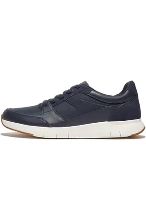 FitFlop Herren ANATOMIFLEX Mens Material-Mix Panel Trainers Sneaker, Midnight Navy (Marineblau), 43 EU
