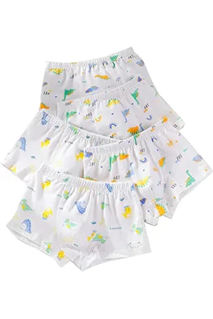 CM-Kid Boxershorts Jungen Unterhosen Kinder Unterwäsche 5er Pack Baumwolle 4-5 Jahre Dinosaurier Gr.110-116