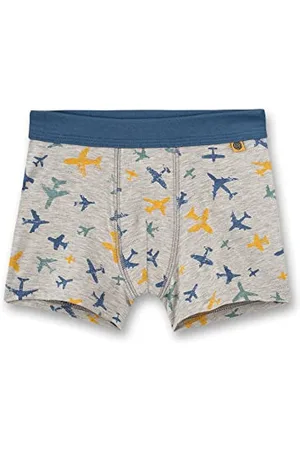 Sanetta Jungen Pant/Short grau Unterwäsche, metallic Mel, 80