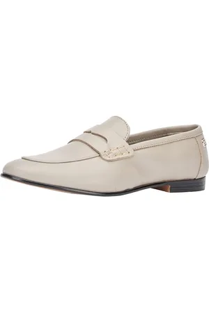 Tommy Hilfiger Damen Loafer Essential Leather Loafer Slipper, Beige (Smooth Taupe), 39 EU