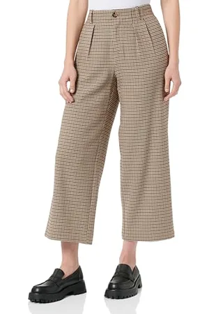 QS by s.Oliver Damen Culotte kariert Black, 46