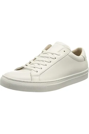 JACK & JONES Herren JFWCOREY NOOS Sneaker, White/Detail:White Leather Heel, 45 EU