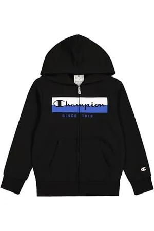 Champion Jungen Legacy Graphic Shop B (306839) -Ultra-Light Soft Compact Powerblend Fleece Full-Zip Hooded Sweatshirt, , 9-10 Years