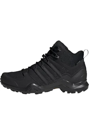 adidas Herren Terrex Swift R2 Mid Gore-TEX Hiking Shoes Wanderschuhe, Core Black/Core Black/Carbon, 40 EU