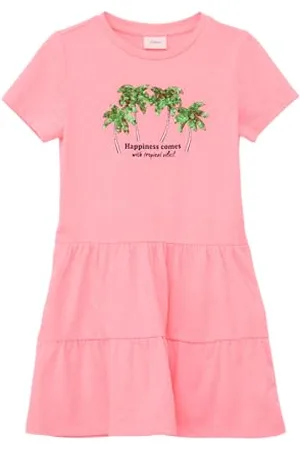 QS by s.Oliver Junior Mädchen 2145981 Kleid mit Pailletten, , 92
