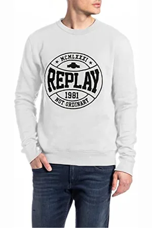 Replay Herren Jeans mit Stretch, Schwarz , 36W / 34L