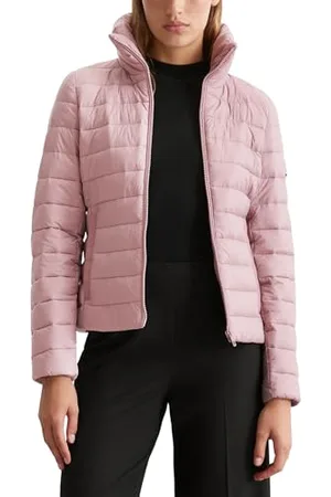 Marc O’ Polo Marc OߴPolo Damen Steppjacke mit Stehkragen wasserabweisend, Rosa (Dark Mauve), 34