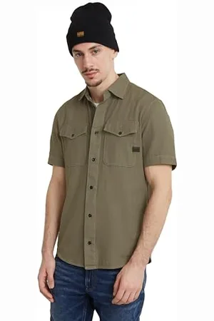 G-Star RAW Herren Marine Slim Hemd, , M