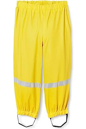 Playshoes Matschhose Regenlatzhose Fleece-Futter Unisex Kinder Wind- und wasserdichte Regenhose Regenbekleidung, , 128