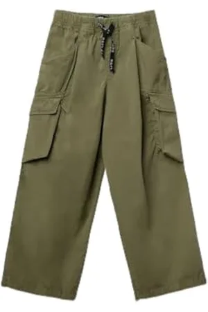 Replay Mädchen Cargo Hose mit weitem Bein