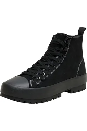Calvin Klein Jeans Herren Lugged HYBRID HIGH Laceup AUTH YM0YM01092 Turnschuhe, Schwarz (Triple Black), 40.5 EU