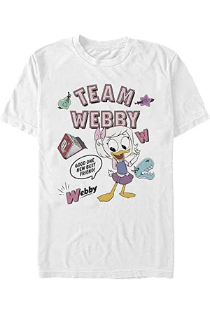 Disney Unisex Ducktales Team Webby Organic Short Sleeve T-shirt T-Shirt, , L