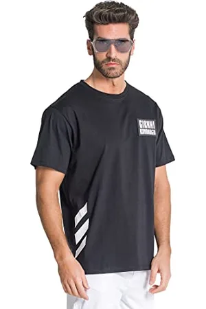 Gianni Kavanagh Herren Black Candy Oversized Plaque Tee T-Shirt, , XS