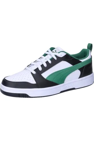 PUMA Rebound V6 Low Unisex Sneaker , Black White Vine, 38 EU