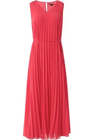 Comma, Midi Kleid mit Plisseefalten