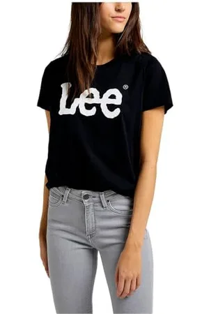 Lee Damen Logo Tee T-Shirt, , M