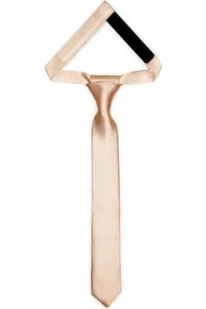 Ladeheid Kinder Krawatte für Jungen - Eleganter glänzender Look, Vorgebunden mit einem Klettverschluß, Perfekt für besondere Anlässe - Stilvolle Ansteckkrawatte TKS (31cm x 4cm, )