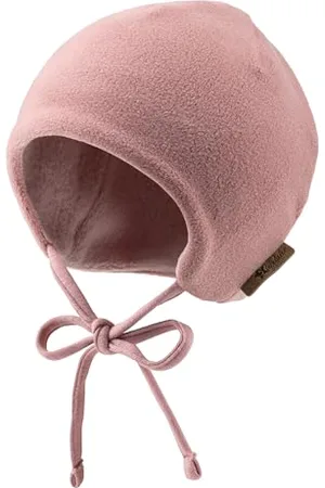 Sterntaler Beanie aus Microfleece Mädchen - Baby und Kinder Mütze mit angeschnittenen Ohrenklappen und Bindeband - gefüttert mit Baumwollfleece - , 43