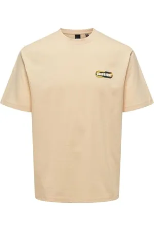Only & Sons Male T-Shirt Locker geschnitten Rundhals T-Shirt