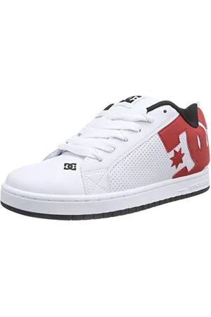 Dcshoes DC Herren Court Graffik M Shoe XWRK Low-Top, Weiß (White/RED/Black), 44.5 EU