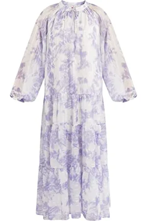 IZIA Damen Maxikleid mit Batikprint Kleid, , M