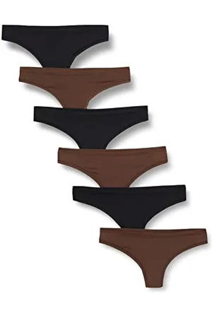 Amazon Damen Mikrofaser-Unterwäsche (Hipster & String, auch in großen Größen erhältlich), 6er-Pack, , 40