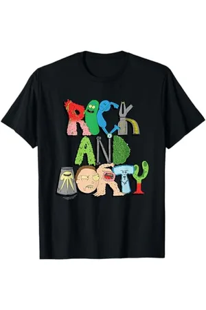 Rick and Morty Illustrated Logo T-Shirt