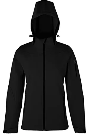 HRM Damen Hooded Softshell Jacket, , Gr. 3XL I Premium Softshelljacke Damen wasserabweisend I 5.000mm Wassersäule I Funktionsjacke I Workwear I Hochwertige & nachhaltige Damen-Bekleidung