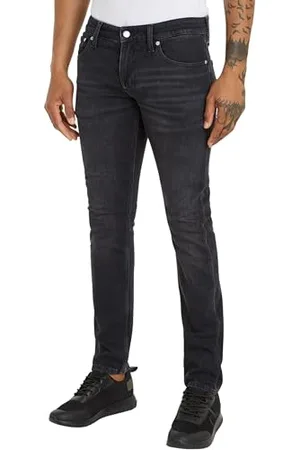 Calvin Klein Jeans Herren Jeans Slim Fit, Blau (Denim Black), 36W/32L