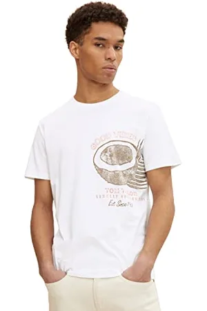 TOM TAILOR Herren T-Shirt mit Sommer-Print 1031945, , XXS