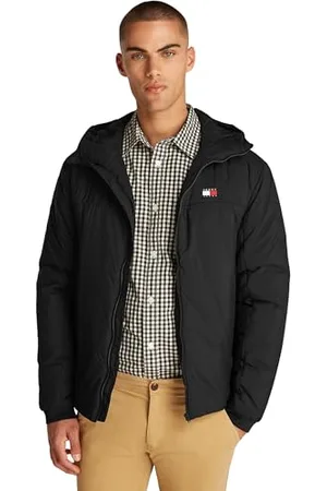 Tommy Hilfiger Herren Jacke Poly Jacket Wasserabweisend, Schwarz (Black), XXL