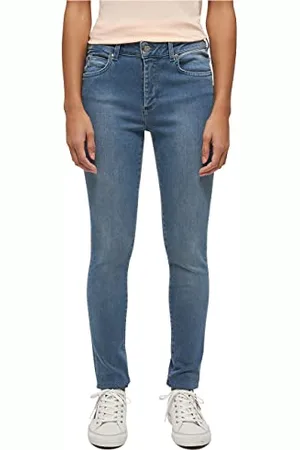Mustang Damen Style Shelby Skinny Jeans, Blau, 33 Slim Lang