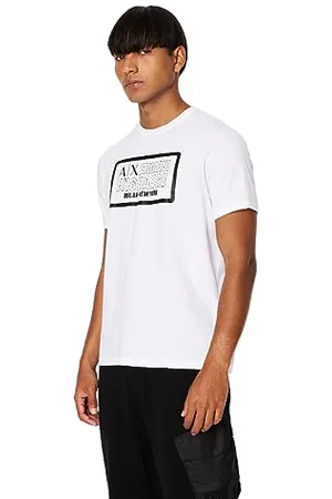 Armani Exchange Herren Regular Fit Box Logo Pima Cotton Tee T-Shirt, , M EU
