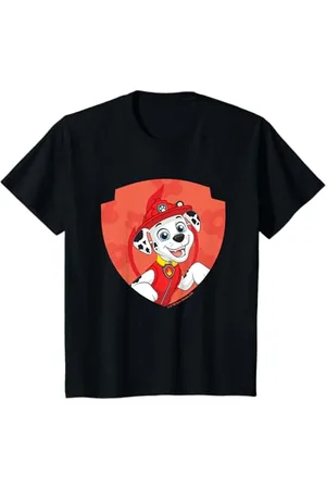 Paw Patrol Kinder Marshall Big Chest Shield Emblem T-Shirt